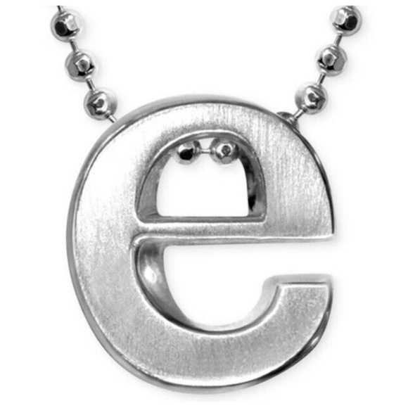 Alex Woo Sterling Silver Little Letters “E” Charm Necklace 16” NWT - Picture 4 of 9